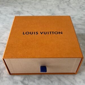 Louis Vuitton Orange Gift Box with Blue Pull